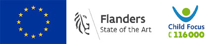 EU + Flanders + Child Focus logo